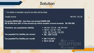 Practical Tax Calculations  Old tax table [upl. by Htnnek]