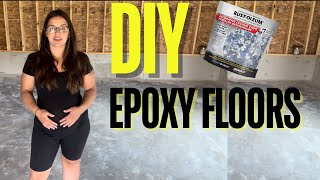 I Tried The Most Popular DIY Epoxy Garage Floor Coating [upl. by Rica]