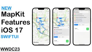 AMAZING NEW SwiftUI MapKit Features  iOS 17  WWDC23 [upl. by Alil]