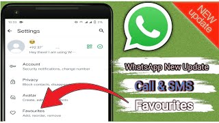 Whatsapp New Updates  Favorite Chat and Groups [upl. by Annoyk]