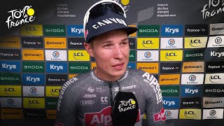 Jasper Philipsen Big relief to win my first stage at Tour de France 2024  Cycling on NBC Sports [upl. by Akelahs]