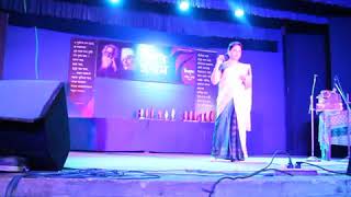 BHENGE MOR GHORER CHABI – Rabindra Sangeet Live Performance by Dipti Duarah [upl. by Kempe266]