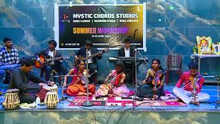 Rajabeedi Yolaginda  Carnatic Classical Violin  Students live Performance Summer Workshop 2024 [upl. by Ecnarf]