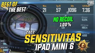 Sensitivitas PUBG Mobile Terbaik Gyroscope Ipad Mini 6⚡Sensitivity PUBG Mobile Ipad mini 6 Vamos ID [upl. by Belvia]