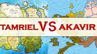 Which Continent Is The Most Powerful  Akavir or Tamriel Elder Scrolls Lore [upl. by Akineg]