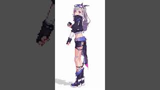 【Honkai Star RailMMDAIpixel】SilverWolf【All My People】 honkaistarrail mmd pixelart [upl. by Bobby]