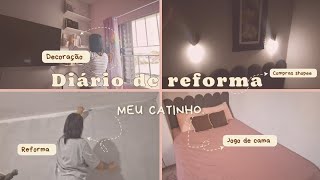 Reformando quarto  meu cantinho Episódio 02 reformandomeuquarto reformandoacasa [upl. by Rehttam]