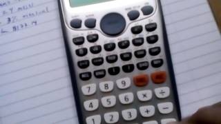 Cómo hacer una tabla de amortización usando una calculadora casio fx 991es plus [upl. by Triley]