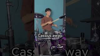 Cassius  foals bateria drums musica drumcover shorts [upl. by Murtha]