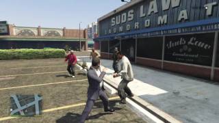 GTA V  fighting random strangers short clip [upl. by Tedder]