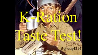 WW2 KRation Dinner Taste Test Reproduction [upl. by Ahsemac]