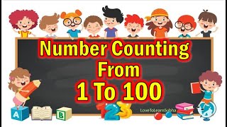 Number Counting 1 To 100 1 to 100 Counting Learn Counting 1100 One To Hundred Number Counting [upl. by Idac727]