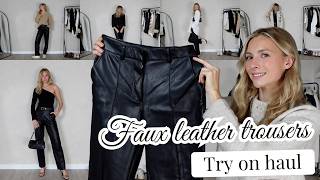 How to style faux leather trousers for autumn winter 2024 [upl. by Champaigne]