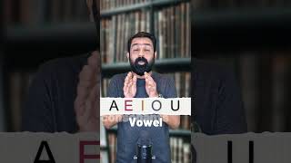 Grammar 8 Vowels englishgrammar englishlanguage englishlearning [upl. by Ahsem389]