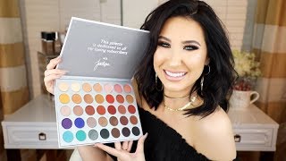 THE JACLYN HILL X MORPHE PALETTE REVEAL  SWATCHES [upl. by Ziana819]