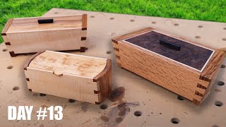 Making THREE Handmade Boxes in a GARDEN WORKSHOP [upl. by Zelten]