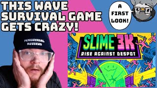 Quick And Crazy Roguelike Bullet Heaven  First Look At Slime 3K [upl. by Nerag]