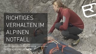 Notsituation am Berg Richtig Handeln im alpinen Notfall  Tutorial 2943  LAB ROCK [upl. by Boyden]