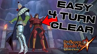 HOW TO 4 TURN FINAL BOSS HENDRICKSON amp DREYFUS  Seven Deadly Sins Grand Cross [upl. by Ramma]