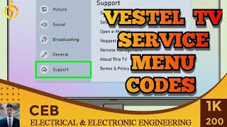 Vestel service menu code  vestel led tv factory setting [upl. by Linkoski10]