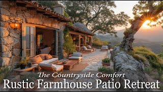 Countryside Comfort A Rustic Farmhouse Patio Retreat [upl. by Emse]