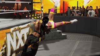 WWE 2K24 NXT SOL RUCA AND KELANI JORDAN VS IZZI DAME AND JAIDA PARKER [upl. by Levon]