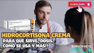 🔴 HIDROCORTISONA CREMA PARA QUE SIRVE  CORTICOIDES FARMACOLOGÍA [upl. by Ehud37]