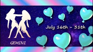 Gemini July 16th  31st OVERWHELMED amp in LOVE with YOU Theyve LOST their CONFIDENCE [upl. by Annauqal]