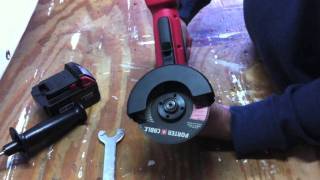 Milwaukee 268020 18V Cordless M18 412in CutOffGrinder  Review [upl. by Dorey]