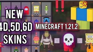 Minecraft 4d5d6d character Skins latest version skins pc ios android [upl. by Robbyn522]