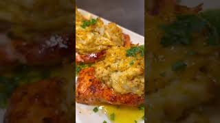 How To Make Crab Stuffed Salmon  Easy Crab Stuffed Salmon onestopchop [upl. by Mala]