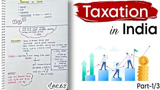 Taxation in IndiaArticles Part13 Indian Economy Lec62  Handwritten notes  An Aspirant [upl. by Ajiak]