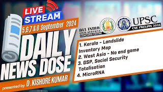 🎥 LIVE  Weekend DND October 5 6 7 amp 8th Current Events  UPSC  Mr DKishore Kumar [upl. by Emlen191]