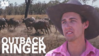 Most dangerous bull catching moments  Outback Ringer [upl. by Courtland20]