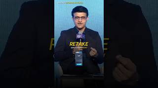 There is no option of retake in cricket souravganguly indiancricketer cricket cricketindia [upl. by Kelula]