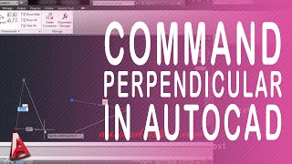 47 Autocad Perpendicular Line How to use command Perpendicular in autocad [upl. by Yelnik]