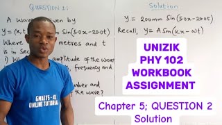 CALCULATIONS INVOLVING PROGRESSIVE WAVEPHYSICSJAMBWAECPHY102 [upl. by Lord]