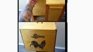 pirograbado caja transportadora de aves personalizada 🐓🐓 [upl. by Hardi]