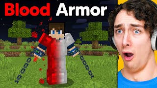 Using BLOOD ARMOR to Scare My Friends in Minecraft [upl. by Niram]