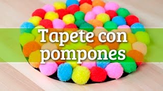 Cómo hacer tapete con pompones [upl. by Arik]