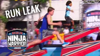 LEAKED RUN Bryton Myler vs Ethan Bartinicki  American Ninja Warrior Junior  Universal Kids [upl. by Wilber]