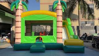 58x55x43m inflatable bounce house with slide combo for kids wedding party events bounce castle [upl. by Gordy]