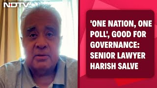 One Nation One Election  One Nation One Poll Good For Governance Senior Lawyer Harish Salve [upl. by Vedis942]