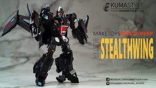 Toy Review MakeToys Cross Dimension MTCD05SP Buster Stealthwing [upl. by Genaro]