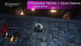 DARK SOULS III  How to get Unbreakable Patches and Gesture [upl. by Akinahc]