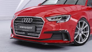 Frontspoiler für Audi A3 8VㅣCSL857ㅣcsrautomotive [upl. by Hamlen848]