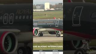 ROYAL JORDANIAN AIRBUS A320ŉeo Brand new aircraft towed at TLS Toulouse Blagnac Airport [upl. by Briant358]