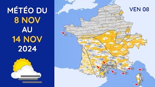 Météo du Vendredi 8 au Jeudi 14 Novembre 2024 [upl. by Refiffej]