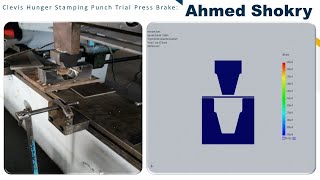 NonLinear Analysis Solidworks Simulation for Clevis Hanger Clamp Press Brake Stamping Tool [upl. by Jabez]