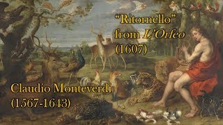 Ritornello from LOrfeo Monteverdi for Music Box [upl. by Ciri229]